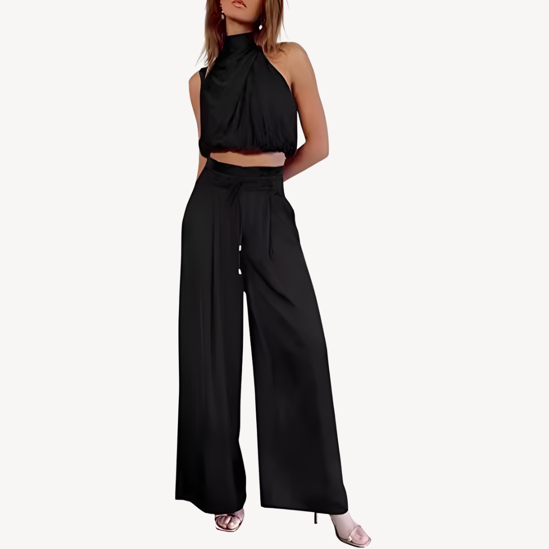 Loravelle | Women's Satin Two-Piece Set