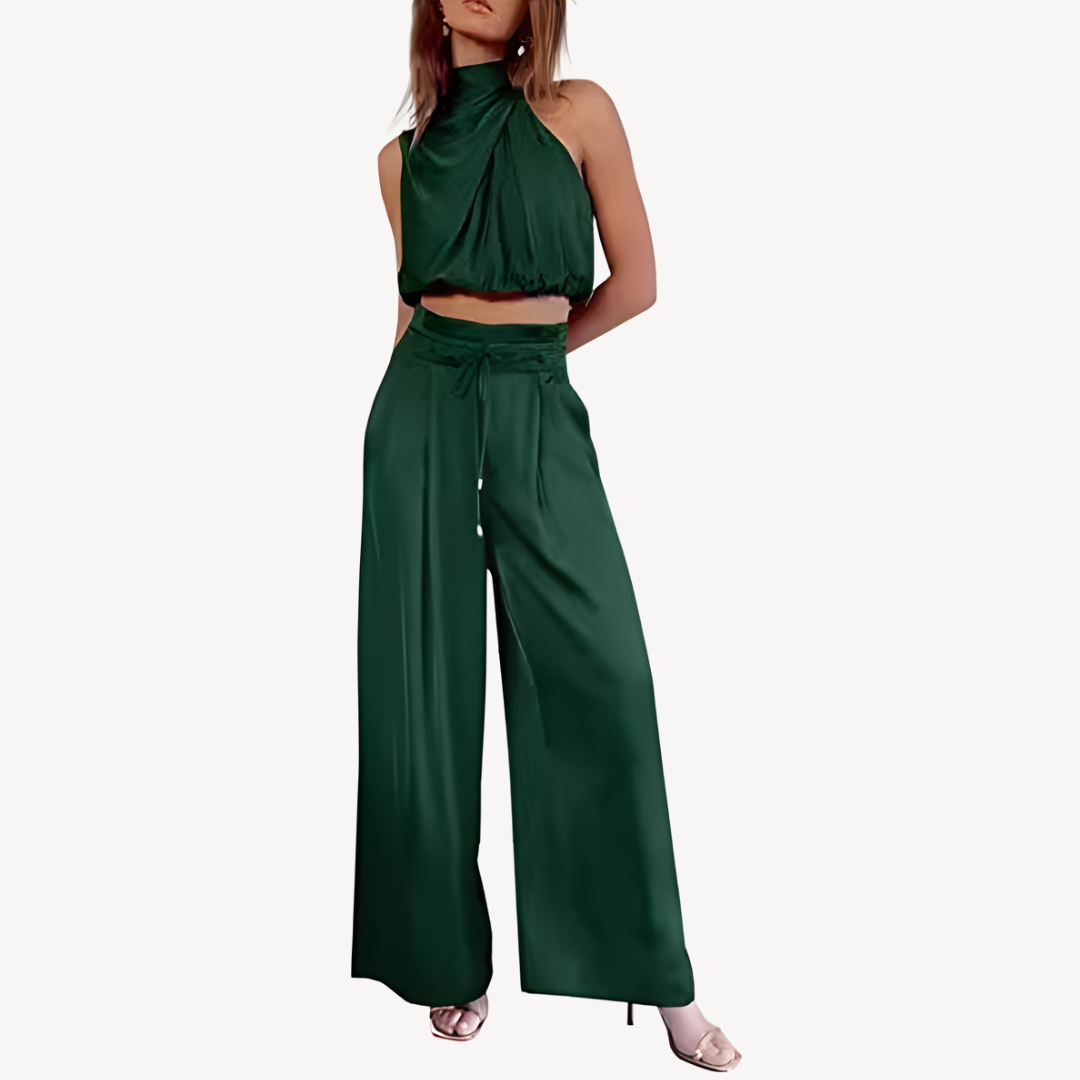 Loravelle | Women's Satin Two-Piece Set