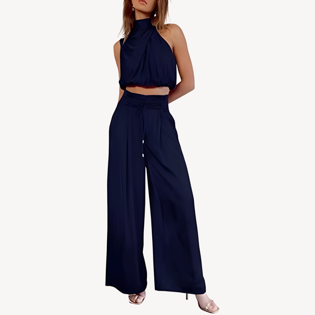 Loravelle | Women's Satin Two-Piece Set