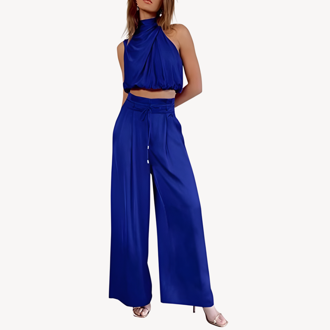 Loravelle | Women's Satin Two-Piece Set